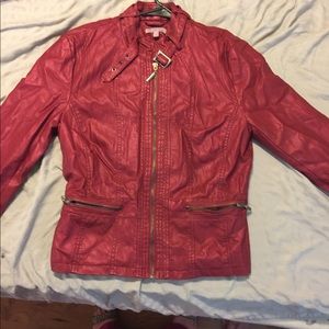 Faux leather jacket